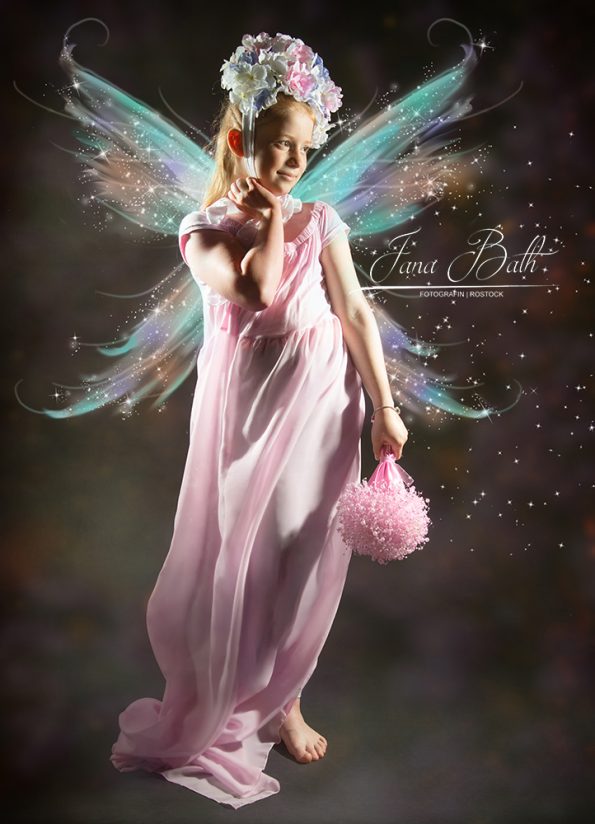 Märchenshooting, Blüten-Prinzessin mit Flügelchen